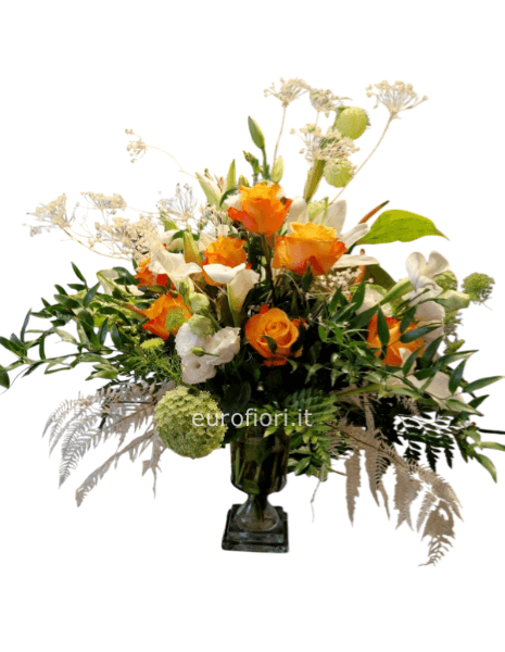 Composizione in coppa terracotta  Composizione in coppa terracotta